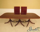 L38936E Custom Made English Mahogany 3 Part Banquet Dining Table
