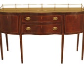 37222EC HENKEL HARRIS Model 2367 Mahogany Sideboard w. Brass Gallery