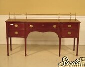 42588E KINDEL Federal Oxford Mahogany Sideboard With Brass Gallery