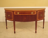 23700E KITTINGER 1 2 Round Inlaid Mahogany Sideboard w. Satinwood Inlay