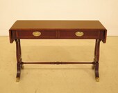 29767EC BAKER Drop Side Lyre Base Mahogany Sofa Table