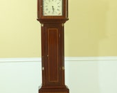 33789EC SLIGH Simon Willard Inlaid Mahogany Grandfather Clock