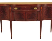 46955EC BIGGS Federal Style Bell Flower Inlaid Mahogany Sideboard