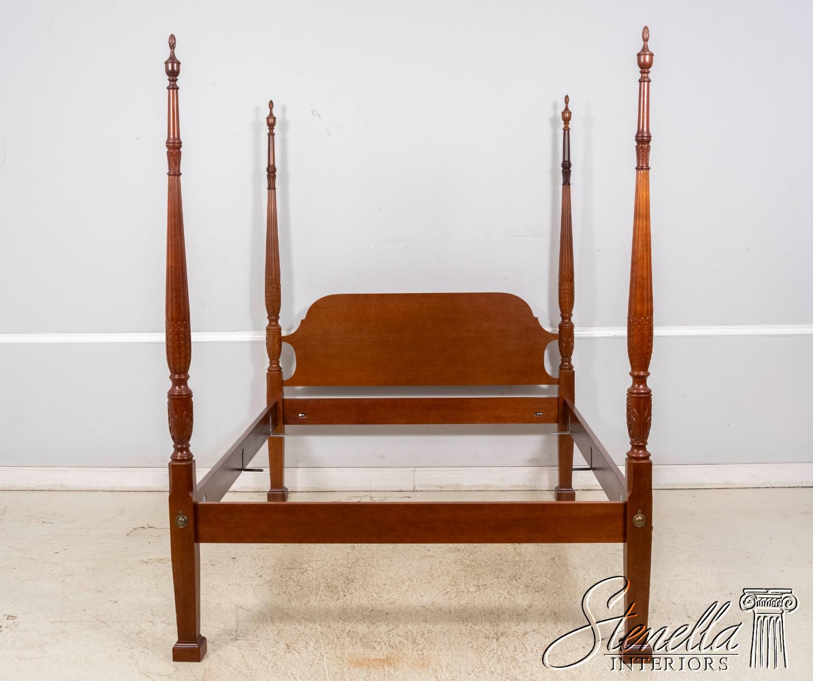 70180: Vintage Queen Size Mahogany Rice Carved 4 Post Poster Bed - Etsy