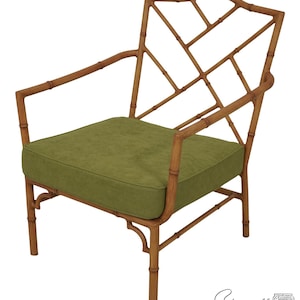 F60374EC: Bamboo Form Modern Design Aluminum Patio Chair
