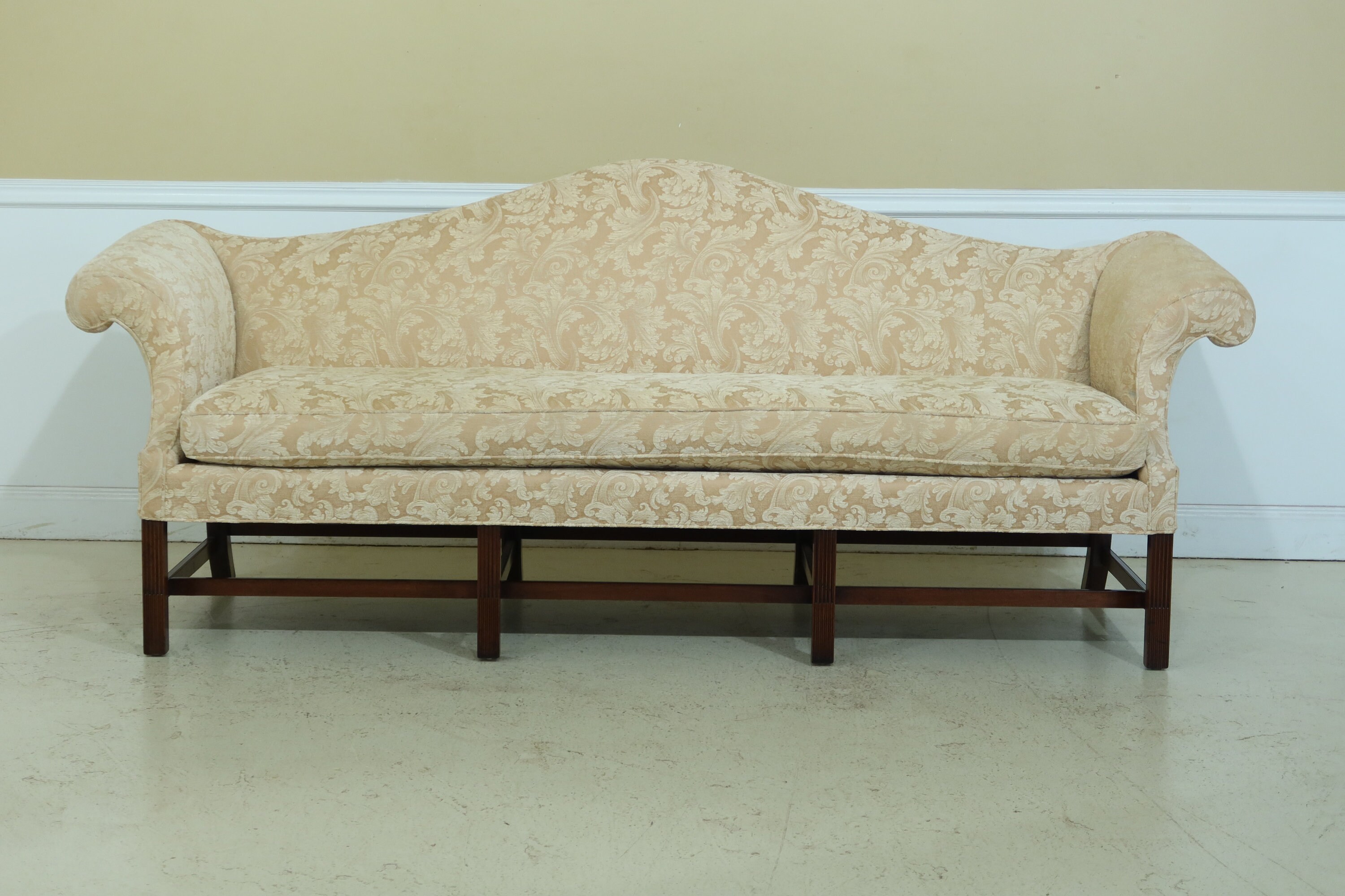 ec Kittinger Historic Newport Mahogany Camelback Sofa Etsy
