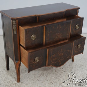 63286EC: JOHN WIDDICOMB Neoclassical Paint Decorated Commode Chest image 2