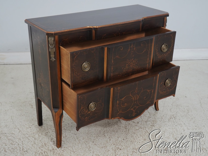 63286EC: JOHN WIDDICOMB Neoclassical Paint Decorated Commode Chest image 2