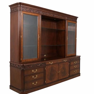 25782EC: Henkel Harris - Moore HMBC Executive Mahogany Credenza Bookcase