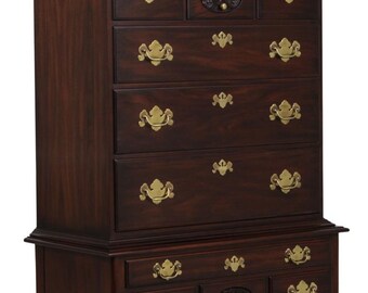 72488: HENKEL HARRIS Model 146 Mahogany 3 Part Highboy