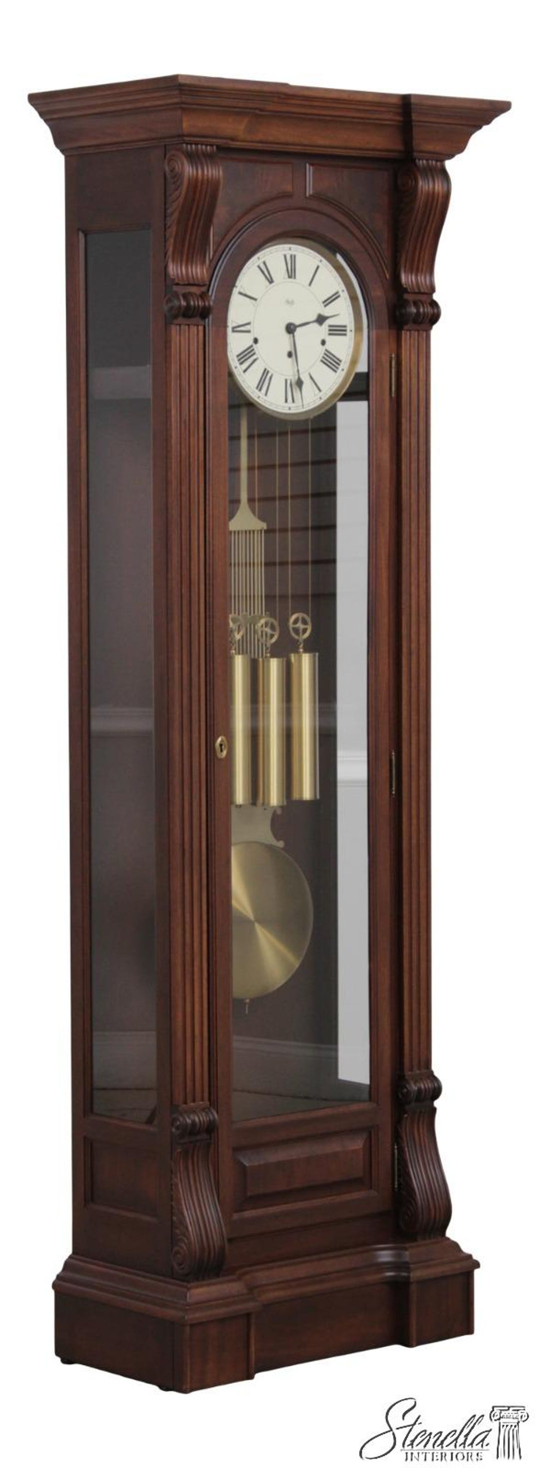 73190: SLIGH Mahogany Tall Case Grandfather Clock - Etsy
