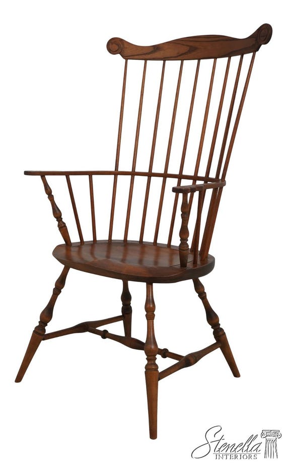 しろくま USA Windsor chair 69571: THOMAS HENRY Bench Made Windsor Fan Back Armchair - Etsy