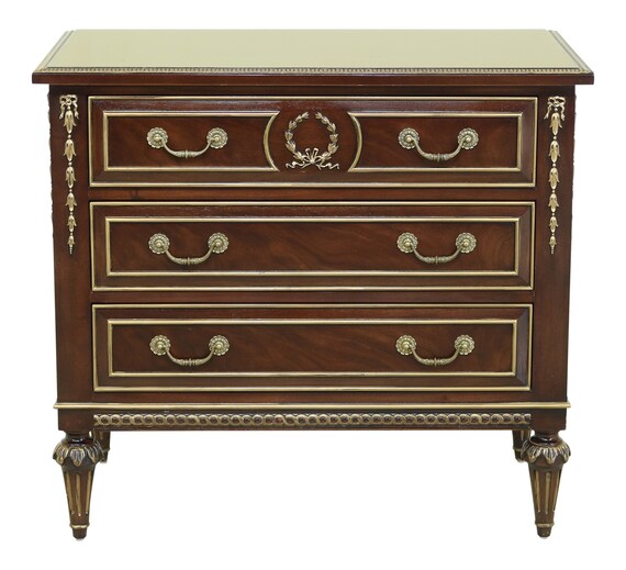 49409ec Ej Victor 3 Drawer Regency Oversized Nightstand Chest Etsy