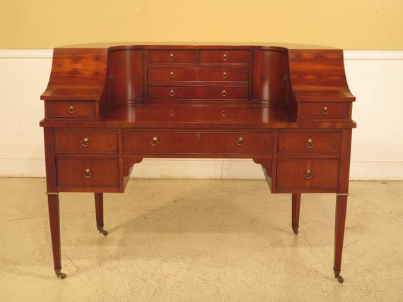 43237ec Hekman English Style Yew Wood Carlton House Desk Etsy