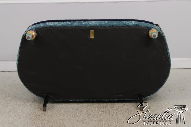 L72378: MACKENZIE CHILDS Whimsical Upholstered Loveseat Settee 画像 9