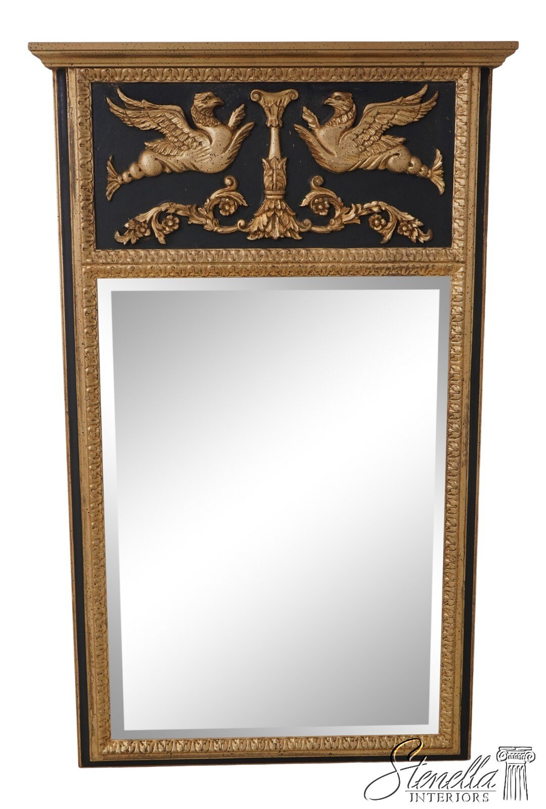 お歳暮 のし 64763EC: LABARGE Neoclassical Style Black & Gold Beveled 七五三