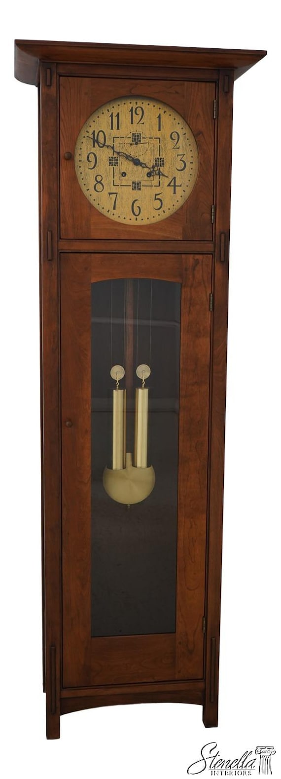 66993: STICKLEY Arts & Crafts Cherry Tall Case Grandfather