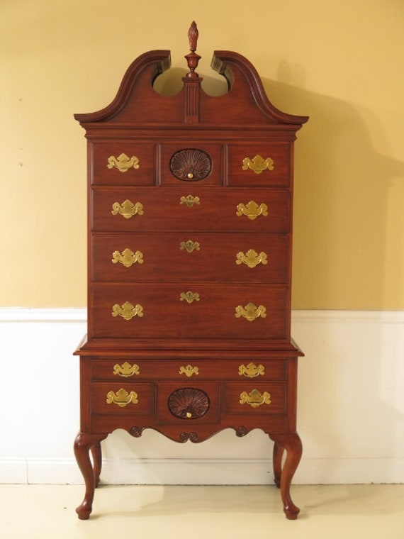 45729ec Henkel Harris Philadelphia Queen Anne Cherry Highboy Etsy