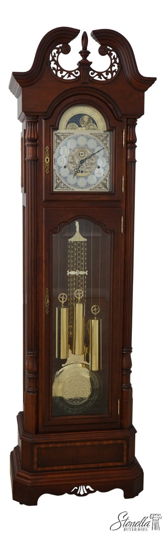 61914EC: SLIGH Cherry Tall Case Grandfather Clock - Etsy