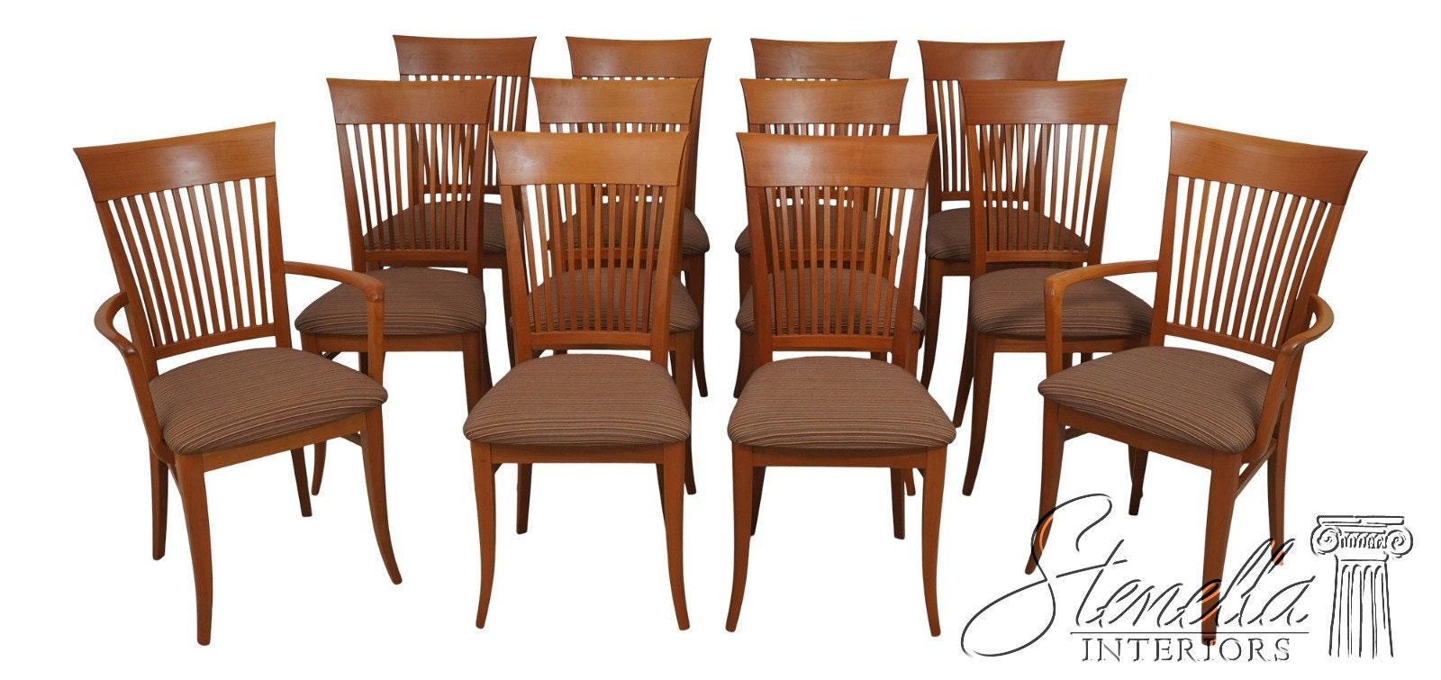 L64843EC Set of 12 A. Sibau Cherry Studio Design Dining Room Chairs Etsy