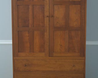 72563:  STICKLEY Cherry Armoire TV Cabinet