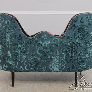 L72378: MACKENZIE CHILDS Whimsical Upholstered Loveseat Settee 画像 8