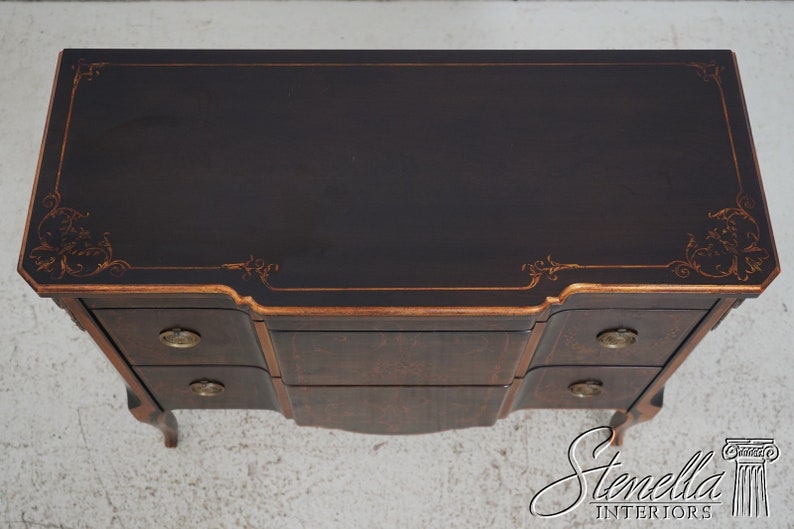 63286EC: JOHN WIDDICOMB Neoclassical Paint Decorated Commode Chest image 5