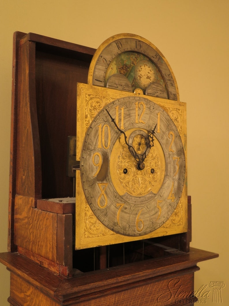 F30303EC: J.C. JENNENS & SONS London England Oak Grandfather Clock - Etsy