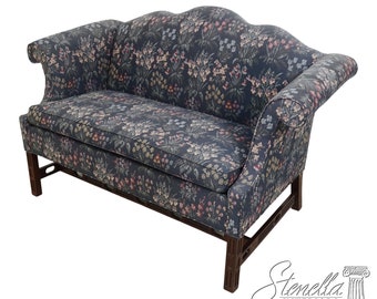 63951EC: HANCOCK & MOORE Chippendale Mahogany Upholstered Loveseat