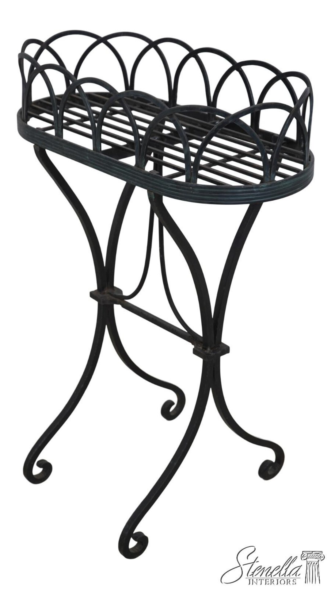 65690EC: Winterthur Wrought Iron Plant Table W. Bronze Finish - Etsy