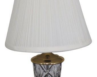 LF47161EC: Small WATERFORD Crystal Table Lamp w. Shade
