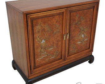 63998EC: HENRY LINK Chinoiserie Modernist 2 Door Server Cabinet