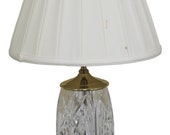 LF47140EC WATERFORD Crystal Brass Table Lamp