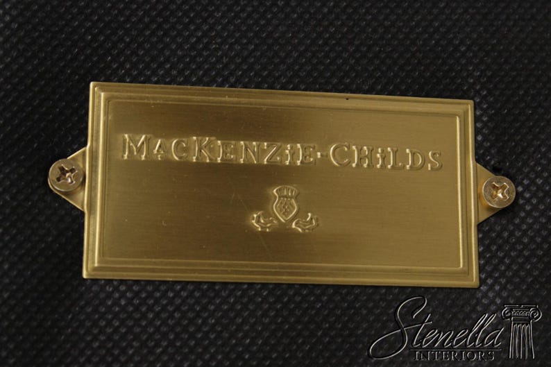 L72378: MACKENZIE CHILDS Whimsical Upholstered Loveseat Settee 画像 10