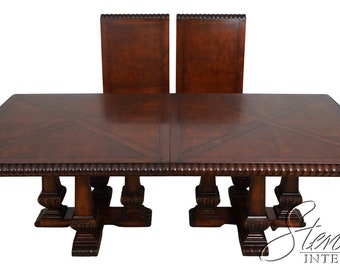 L62438EC: HENREDON Ralph Lauren Gothic Distressed Dining Table