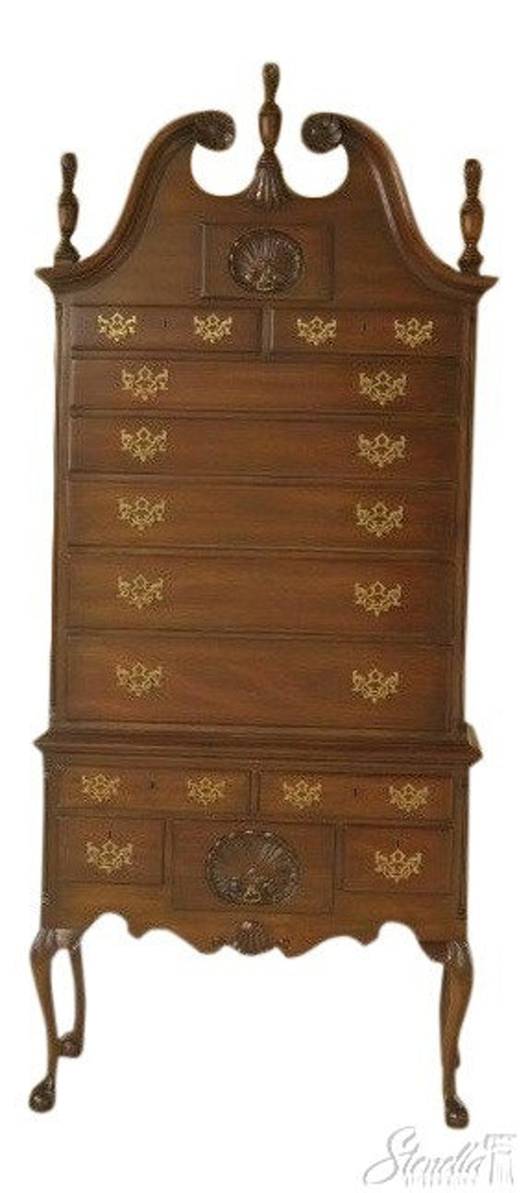 43896EC KITTINGER Old Dominion Collection Mahogany Highboy Etsy