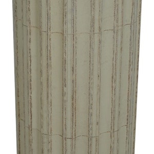 64010EC: MAITLAND SMITH Leather Wrapped Column Pedestal