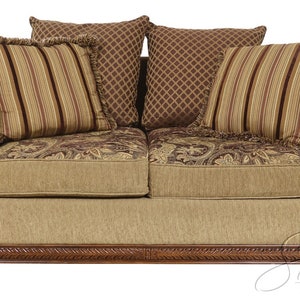 F54784EC: SLEIGH Design Modern Upholstered Decorator Loveseat