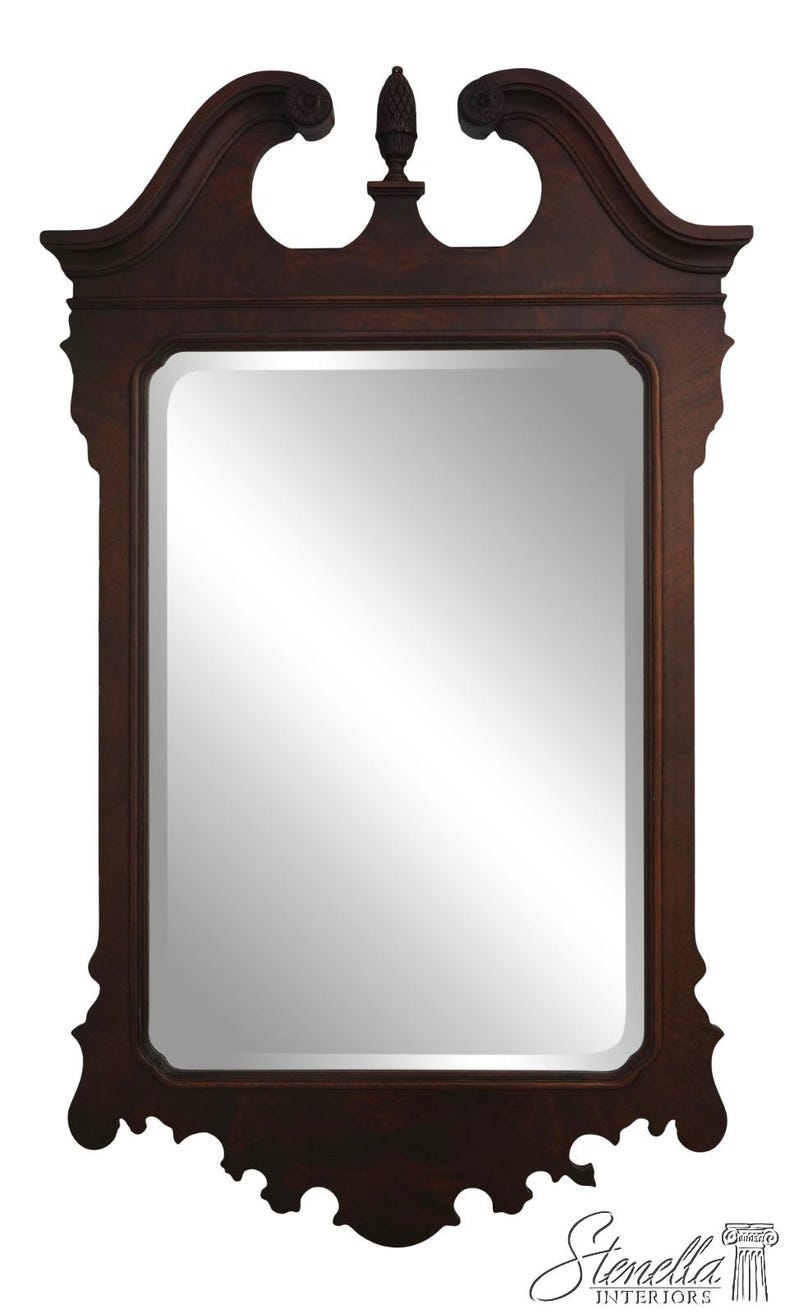 68341: DREXEL HERITAGE Mahogany Chippendale Mirror image 1
