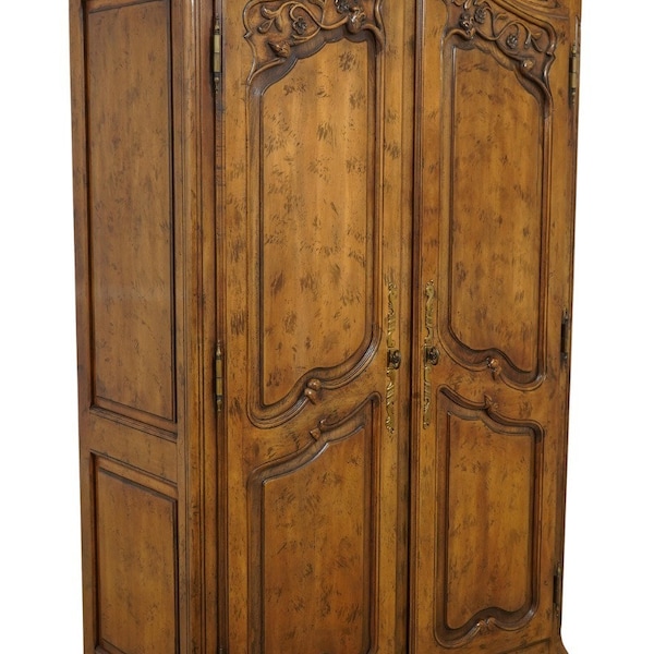 61490EC: HENREDON French Louis XV Style 2 Door Armoire