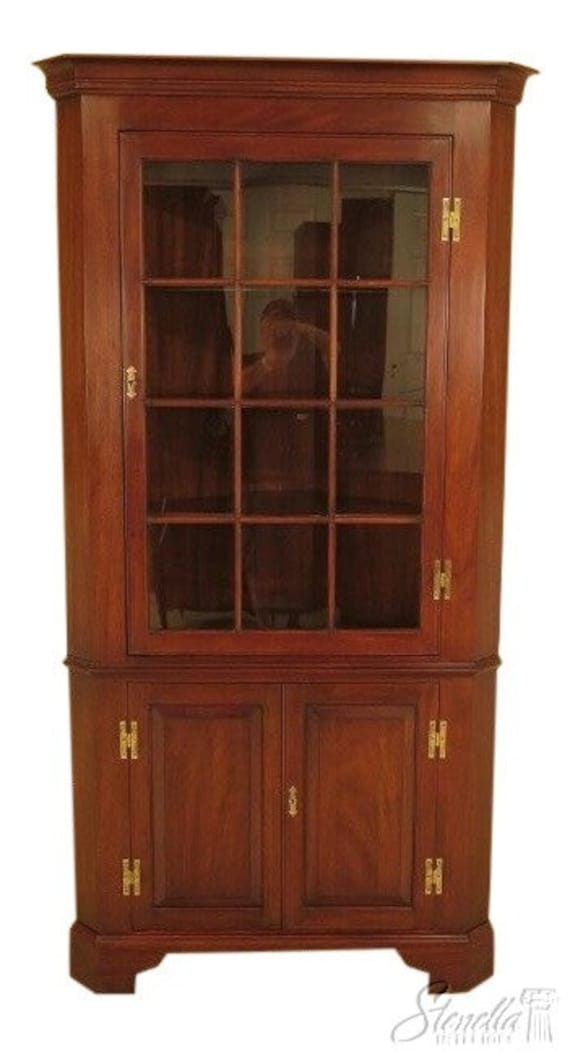 45590EC HENKEL HARRIS Model 1114 Mahogany Corner Cabinet Etsy UK