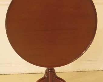 L44071EC: KITTINGER CW-70 Colonial Williamsburg Mahogany Clawfoot Tilt Top Table