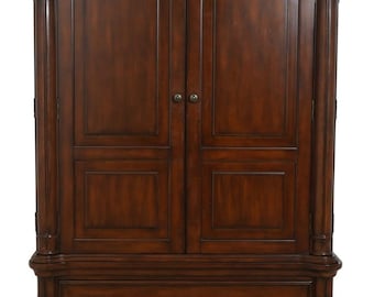 F70684: Cherry 2 Piece Bedroom Armoire Or TV Cabinet