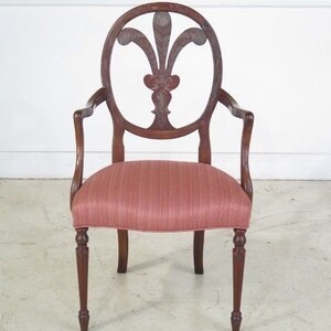 29104E:  HICKORY CHAIR CO. Paint Decorated Adam Style Arm Chair