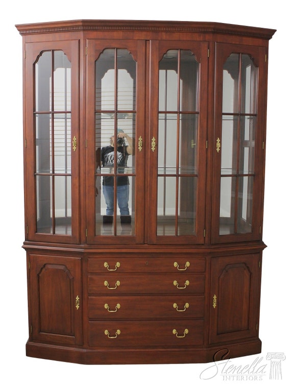 55842EC HENKEL HARRIS Model 2364 Cherry China Cabinet Etsy UK