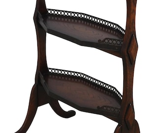 L65392EC: THEODORE ALEXANDER Oak 3 Tier Country French Table