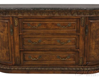 54887EC: MCFERRAN Design Country French Marble Top Sideboard