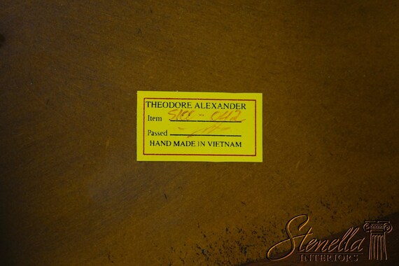 L64739EC: THEODORE ALEXANDER Leather Top Shoe Foot Coffee Table - Etsy