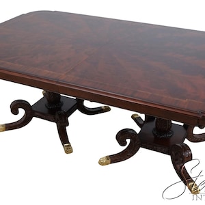 L60319EC: COUNCILL CRAFTSMEN Regency Style Mahogany Dining Room Table