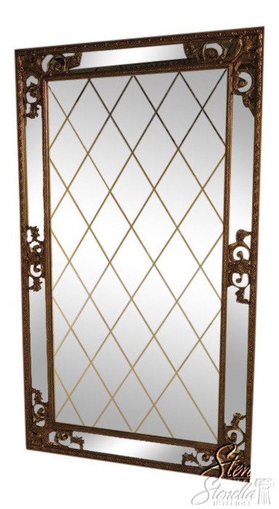 38170 Friedman Brothers #7297 Monumental Etched Glass Decorator Mirror